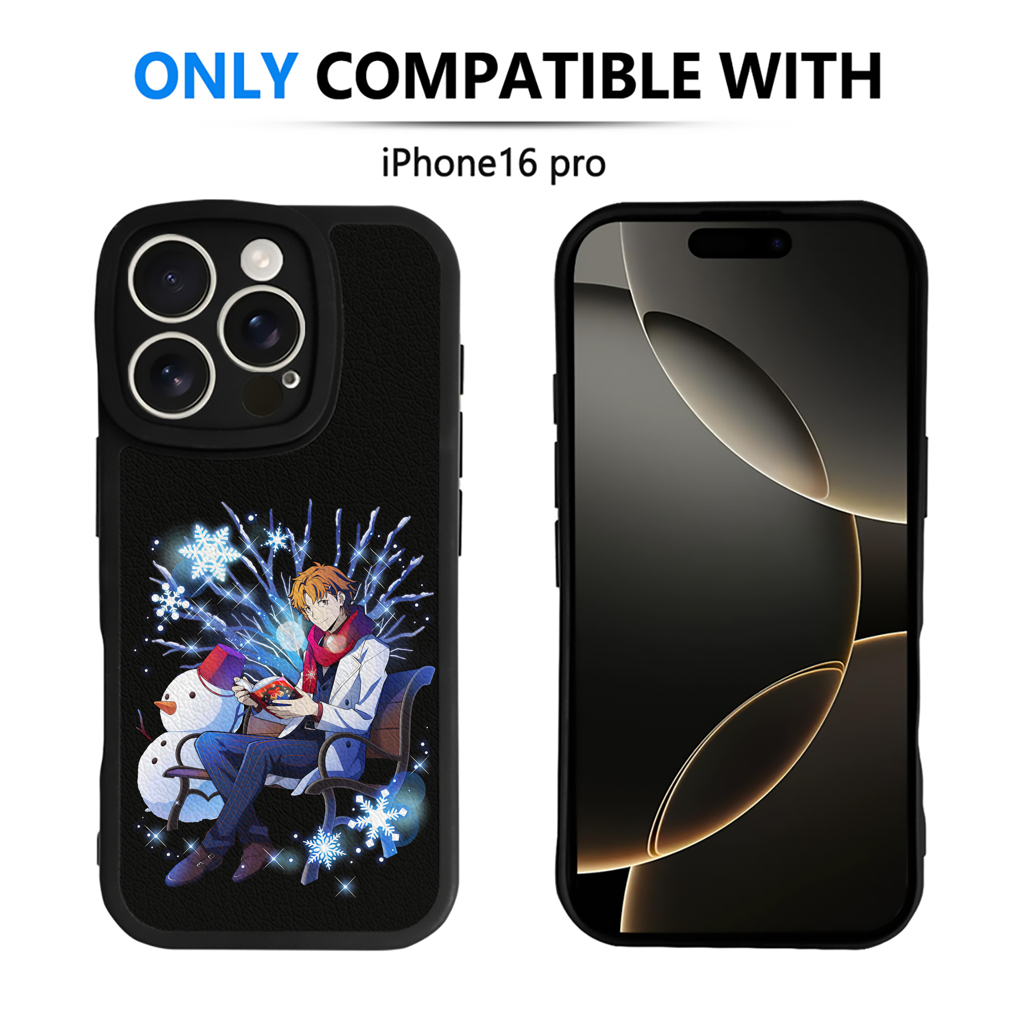 （画像用） 文豪ストレイドッグス Bungo Stray Dogs 【iPhone 16シリーズ対応】シリコンスマホケース（レザー調） 材質：シリコン